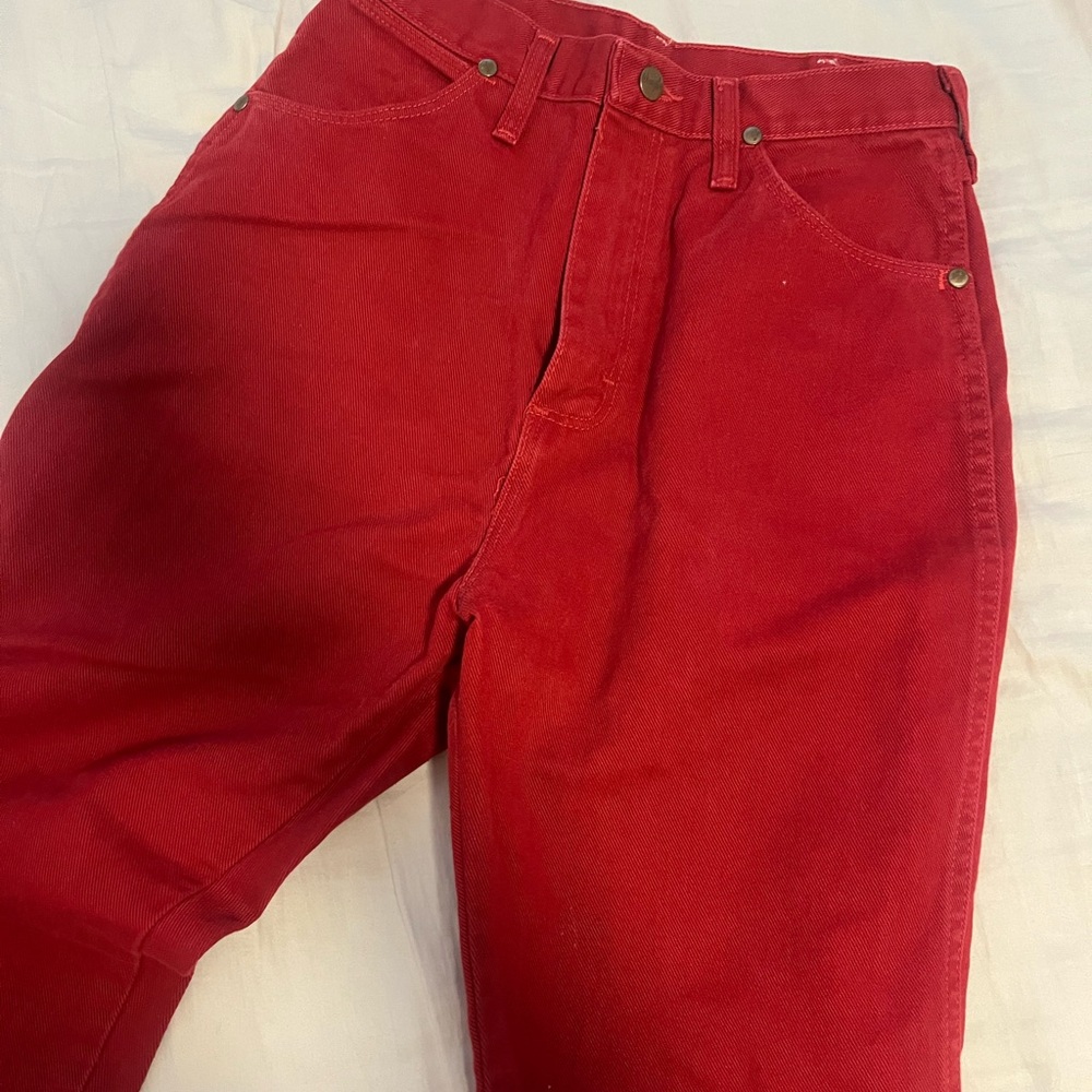 Wrangler Vibrant Red Denim Jeans